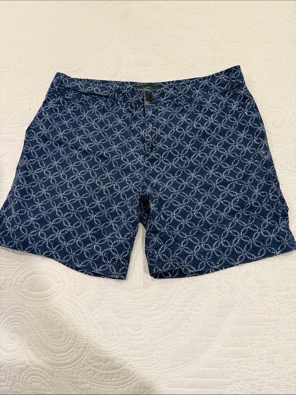 Ralph Lauren LRL Blue and Navy Patterned Shorts